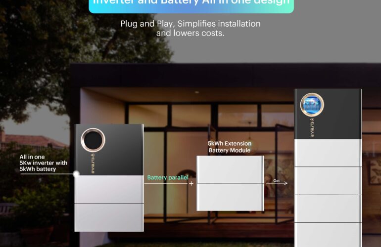10kwh lithium battery with 5kw inverter